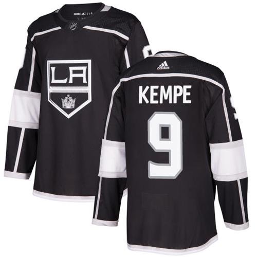 Adidas Los Angeles Kings 9 Adrian Kempe Black Home Authentic Stitched Youth NHL Jersey